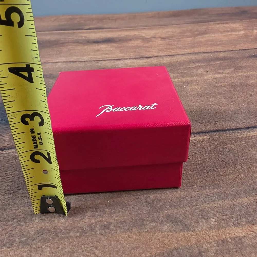 Baccarat Jewelry Box OS Red Good Square Replacement Presentation Case Logo
